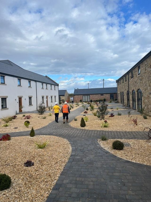 northumberland living - william jackson walking rouncd the estate