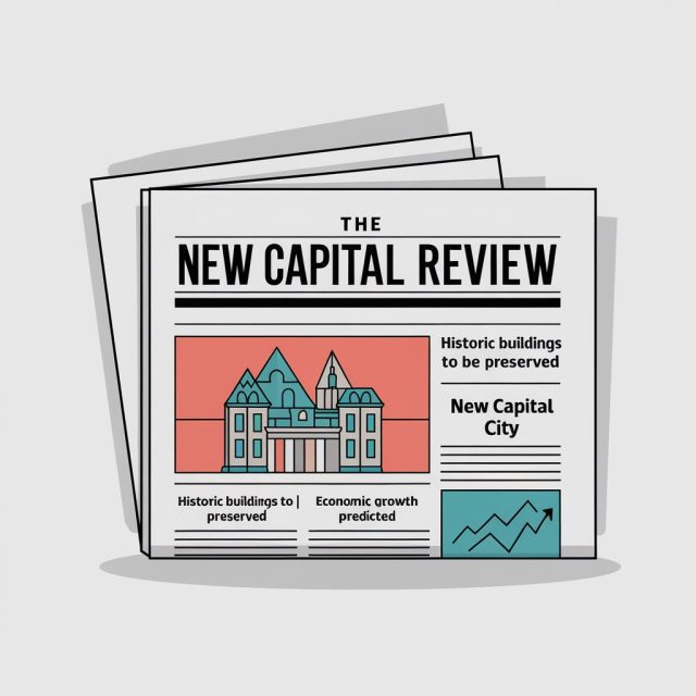 THE NEW CAPITAL LINK REVIW - IMAGE OF NEWPAPER TO USE AS A METAPHOR FOR NEW CAPITAL LINK DELIVERING NEW